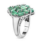 Kagem sambischer Smaragd-Ring, 925 Silber platiniert  ca. 3,29 ct image number 3