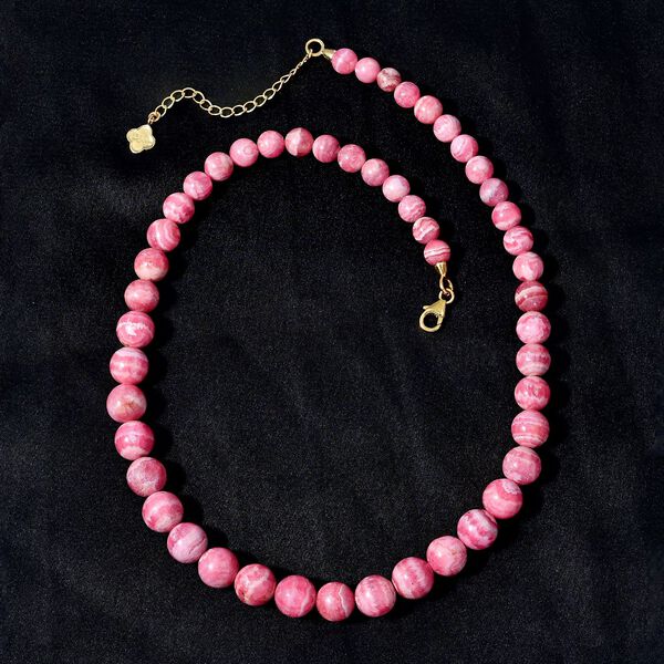 Rhodochrosit Halskette, 45 cm - 340 ct. image number 6