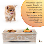 NAKKASHI Haustier-Fütterer aus Mangoholz mit 2 Schlüsseln aus Edelstahl image number 3