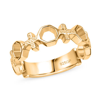 GP Royal Art D&eacute;co Kollektion- Kanchanaburi blauer Saphir Ring und Ohrringe