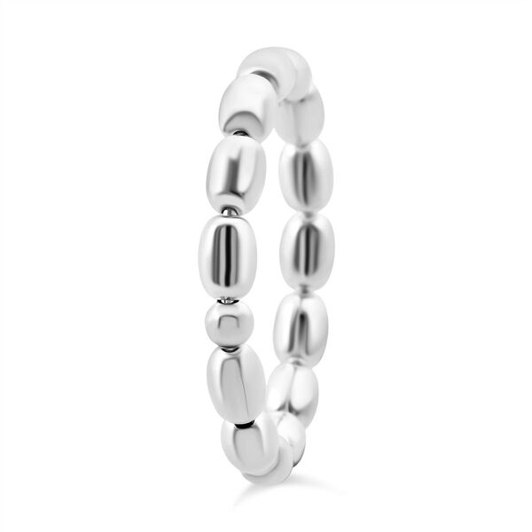 Perlen-Bandring in 925 Silber image number 3