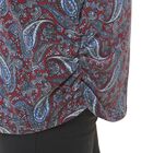 TAMSY - Drapiertes Strick-Top mit V-Ausschnitt, One Size, Paisley image number 3