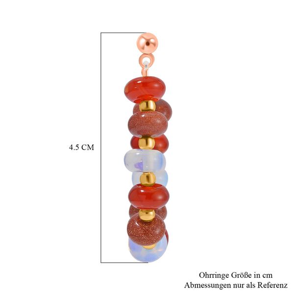Multi Edelstein Ohrringe- 59 ct. image number 6
