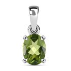 Nat&uuml;rlicher Peridot Anh&auml;nger, 925 Silber ca. 1,23 ct