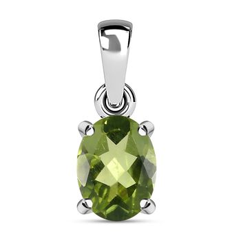 Nat&uuml;rlicher Peridot Anh&auml;nger, 925 Silber ca. 1,23 ct