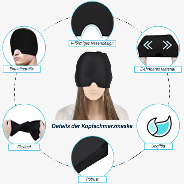 Wärme- und Kältetherapie - Kompressions-Kopfmaske image number 3