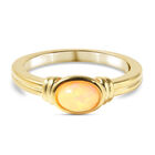 Natürlicher äthiopischer Opal Ring, 925 Silber vergoldet  ca. 0,53 ct image number 0