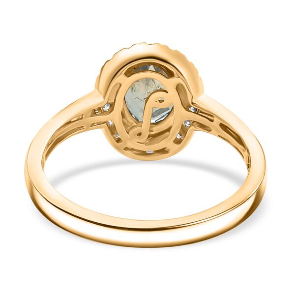 AAA Alexandrit und Diamant Ring in 585 Gold - 1,70 ct. image number 6