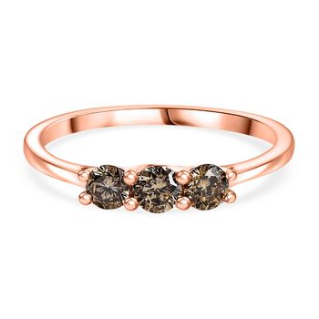 D'Joy nat&uuml;rlicher Champagner Diamant Ring - 0,50 ct.