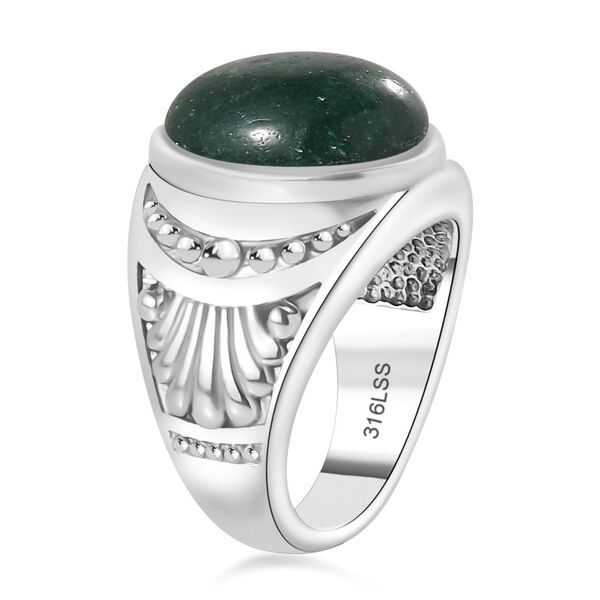 Gr&uuml;ner Aventurin-Ring - 6,56 ct. image number 5