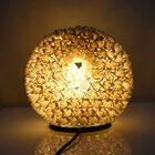 Bali Home Collection: Handgearbeitete Lampe umhüllt von ewigen Muschel-Rosen mit Standfuß, Durchmesser 20 cm image number 1