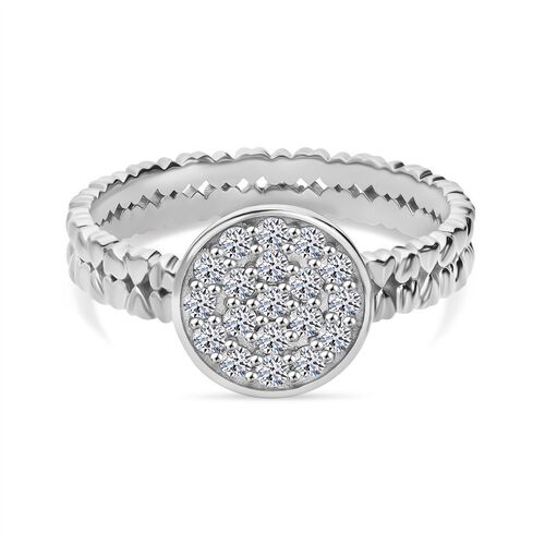 LUXURIANT DIAMOND - Lab Grown Diamant SI-GH Ring 925 Silber rhodiniert (Größe 20.00) ca. 0.50 ct image number 0