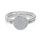 LUXURIANT DIAMOND - Lab Grown Diamant SI-GH Ring 925 Silber rhodiniert (Größe 20.00) ca. 0.50 ct