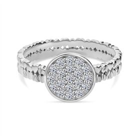LUXURIANT DIAMOND - Lab Grown Diamant SI-GH Ring 925 Silber rhodiniert (Größe 20.00) ca. 0.50 ct