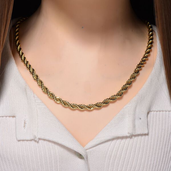 Kordel Halskette in Goldton, 59,5cm image number 1