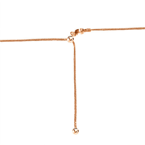 Verstellbare Spiga-Halskette, 60 cm, 925 Silber rosévergoldet image number 1