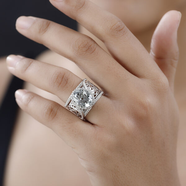 Prasiolith Cocktail Ring - 4,53 ct. image number 3