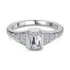 J Francis gefertigt mit SWAROVSKI Zirkonia Ring 925 Silber rhodiniert (Größe 19.00)