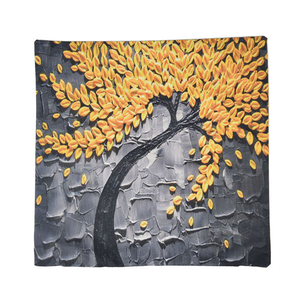 2er-Set bedruckte Kissenbez&uuml;ge, Gr&ouml;&szlig;e 45x45 cm, Gelb image number 4