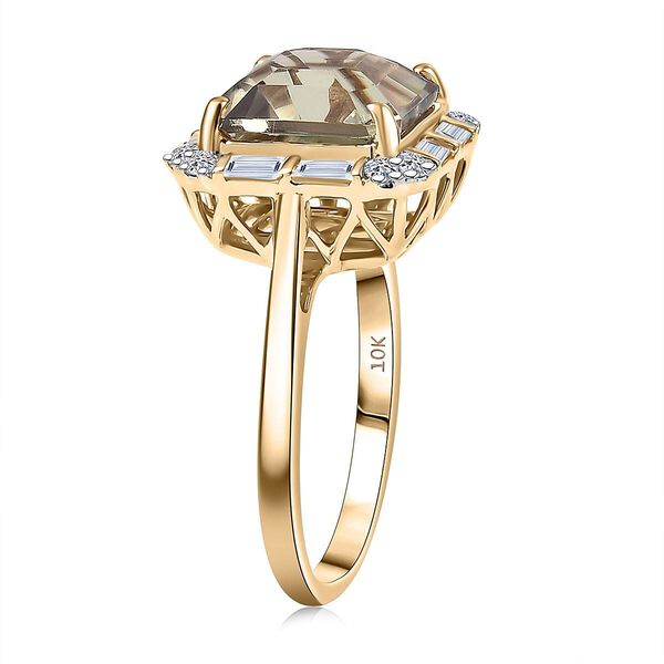 LUXURIANT DIAMOND - AAA Turkizit, Lab Grown Diamant Ring 417 Gold (Gr&ouml;&szlig;e 17.00) ca. 5,37 ct image number 2