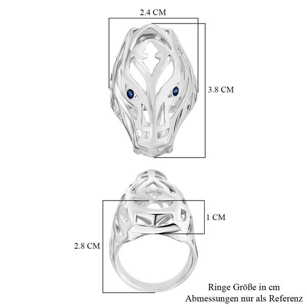 D'Joy Royal Bali - Blauer Saphir Drachen Ring image number 5