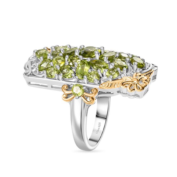 D&rsquo;Joy Peridot zweifarbiger Ring - 5,34 ct. image number 4