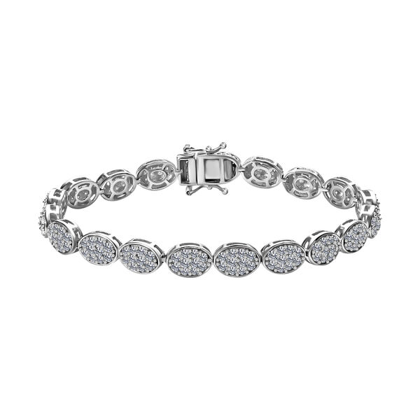 Moissanit Armband, ca. 19 cm, ca. 7.85 ct image number 0