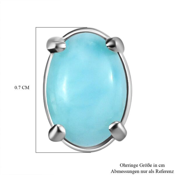 Larimar-Ohrringe, 925 Silber ca. 1,10 ct image number 5