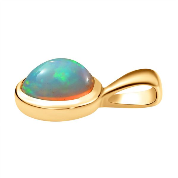 2er-Set- nat&uuml;rlicher, &auml;thiopischer Welo Opal-Ring und Anh&auml;nger - 1,15 ct. image number 7