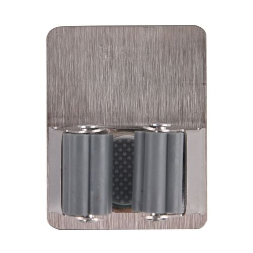 4er-Set Wandhaken aus Edelstahl, selbstklebend, für Besen und Haushaltsgeräte

, 5.3x6.7cm image number 1