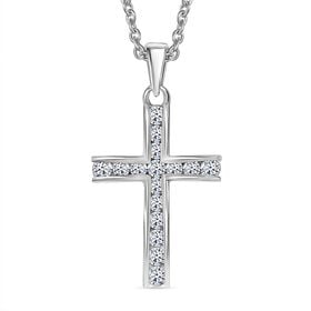 LUXURIANT DIAMOND- SI-GH Labor Diamant Anhänger mit 45cm Kette, 925 Silber rhodiniert - 0,51 ct.