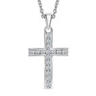 LUXURIANT DIAMOND - Lab Grown Diamant SI-GH Anhänger mit Kette, 925 Silber rhodiniert ca. 0.50 ct