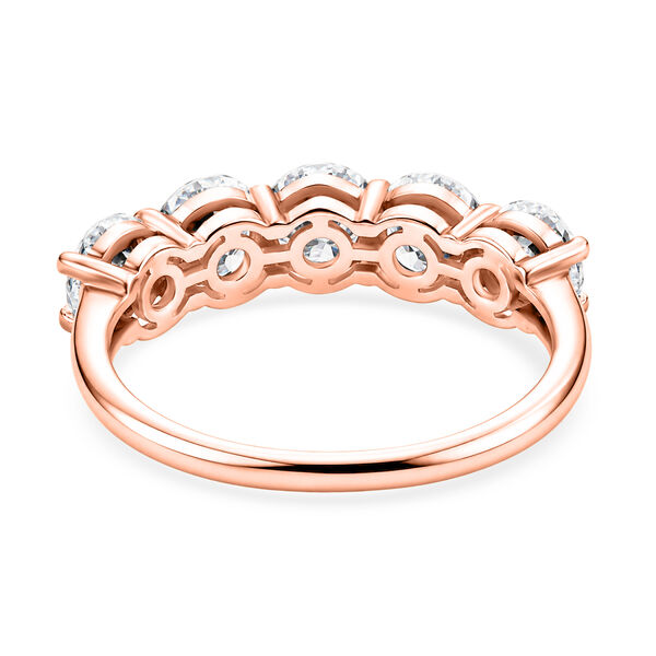 D'Joy Moissanit Ring, 925 Silber ros&eacute;vergoldet - 2,29 ct. image number 5