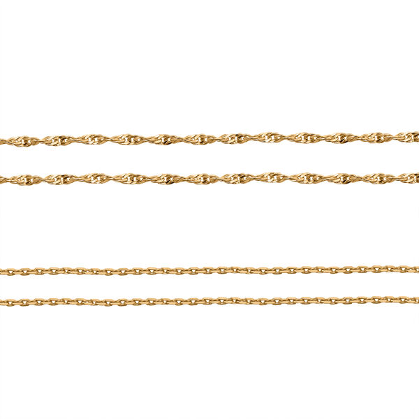 925 Silber vergoldet Kette ca. 45 cm ca. 2,55g image number 3