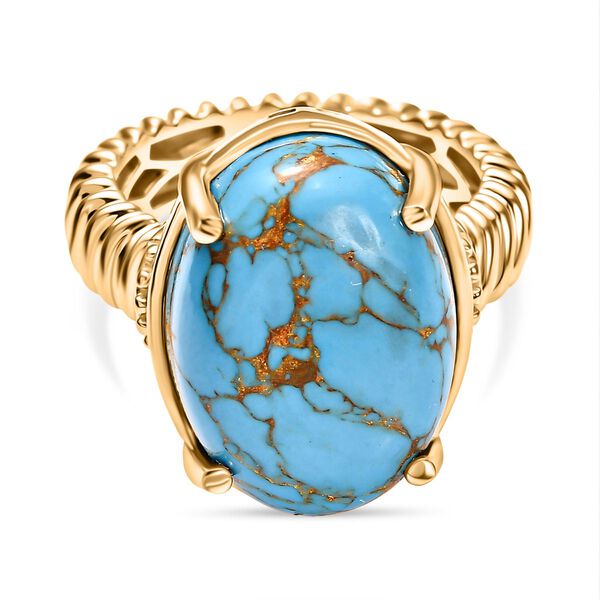 Blauer Türkis Ring - 9,42 ct. image number 0