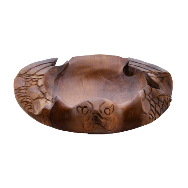 Bali Kollektion - handgefertigte Schildkr&ouml;ten-Schale aus Teakholz image number 1