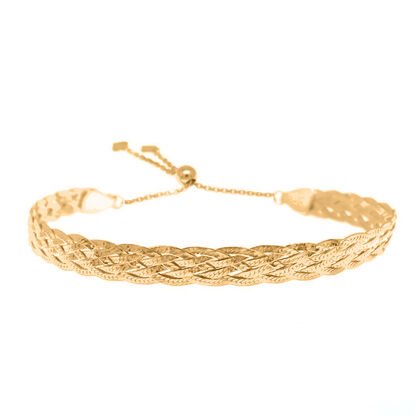 Bolo-Armband, 925 Silber vergoldet, ca. 23 cm ca. 4.29g