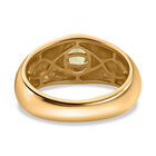 AA Natürlicher Peridot Ring, 925 Silber Gelbgold Vermeil, (Größe 20.00) ca. 0.41 ct image number 5
