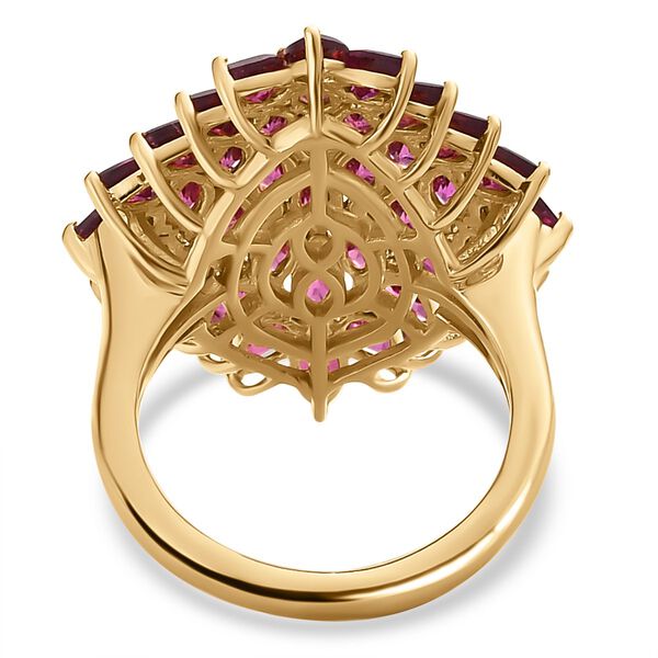 Rhodolith Granat Cluster Ring - 6,79 ct. image number 6
