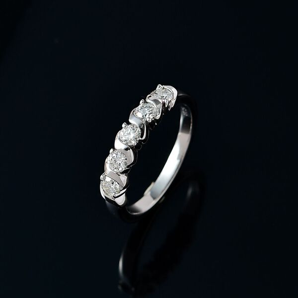 Moissanit Ring - 0,53 ct. image number 1