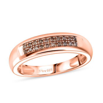 D'Joy nat&uuml;rlicher Champagner Diamant Ring - 0,10 ct.