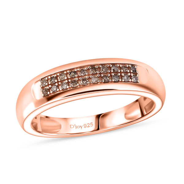 D'Joy nat&uuml;rlicher Champagner Diamant Ring - 0,10 ct. image number 4