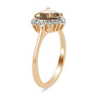 ILIANA AAA Turkizit und Diamant-Ring, 750 Gelbgold  ca. 2,06 ct image number 3