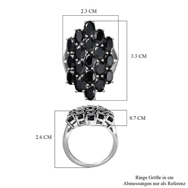 Schwarzer Spinell-Ring - 7.35 Ct. image number 7