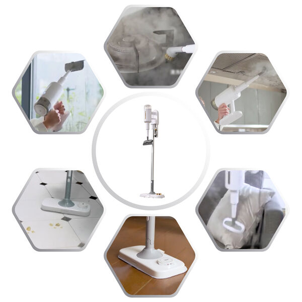 HOMESMART multifunktioneller Dampfreiniger, 1500W, Weiß image number 5