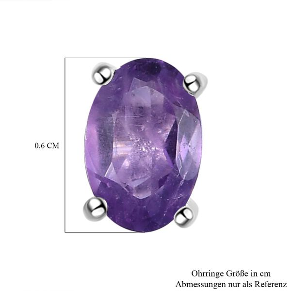 Afrikanische Amethyst Ohrringe, 925 Silber ca. 0.80 ct image number 5