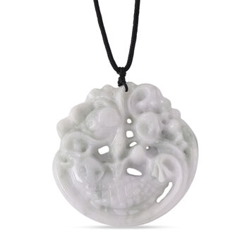 Wei&szlig;e Jade Halskette Flexibles (ca. 70 cm) ca. 270,00 ct.