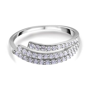 Lustro Stella - Wei&szlig;er Zirkonia-Ring, 925 Silber rhodiniert (Gr&ouml;&szlig;e 16.00) ca. 0.96 ct
