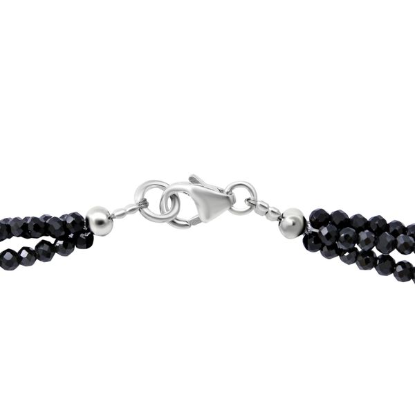 Schwarzer Spinell Schmuckset 925 Silber ca. 90,00 ct. image number 2