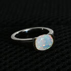 Natürlicher Äthiopischer Opal Ring 925 Silber Zweifarbige Beschichtung image number 1